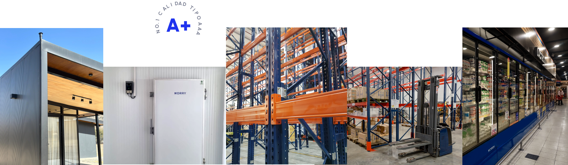 Productos Norry: paneles, cámaras, estanterías y equipamiento